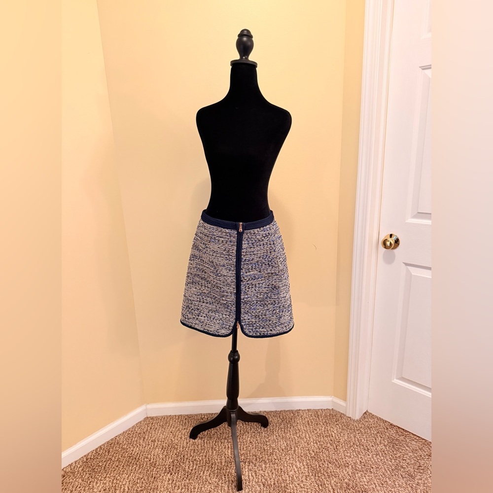 J. Crew Blue A-line Mini Skirt for Casual Wear